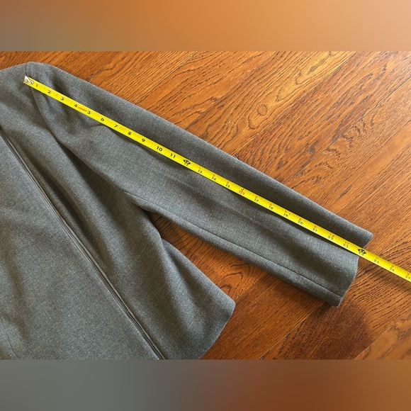 Calvin Klein Moto Style Open Front Flap Collar Blazer size 8 - Picture 10 of 10